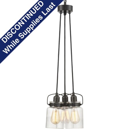 Progress Lighting Calhoun Collection Three-Light Chandelier P400132-020